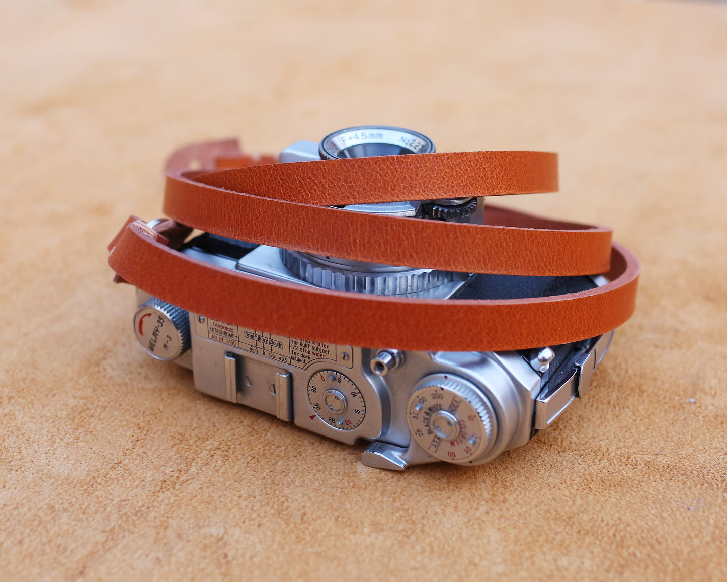 Windmup Artisan Hand-Stitched Leather camera strap