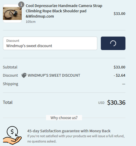 About the use of windmup coupon