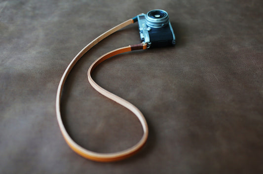  Close-up of leather grain and stitching