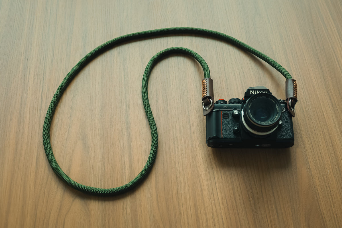 Handmade Windmup rope camera strap