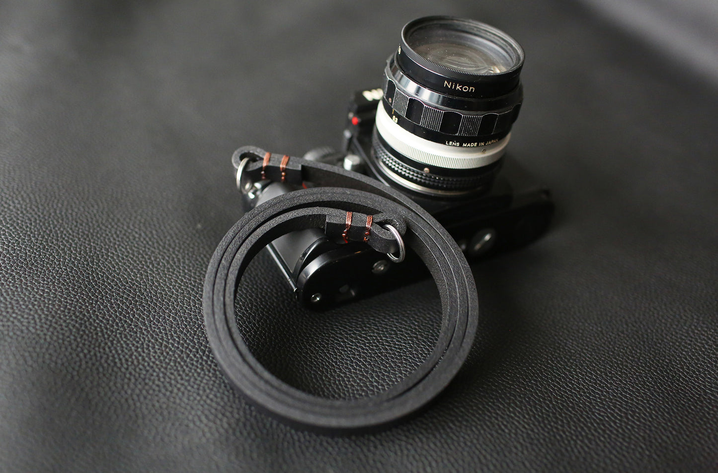 Photographic setup featuring Windmup handmade strap