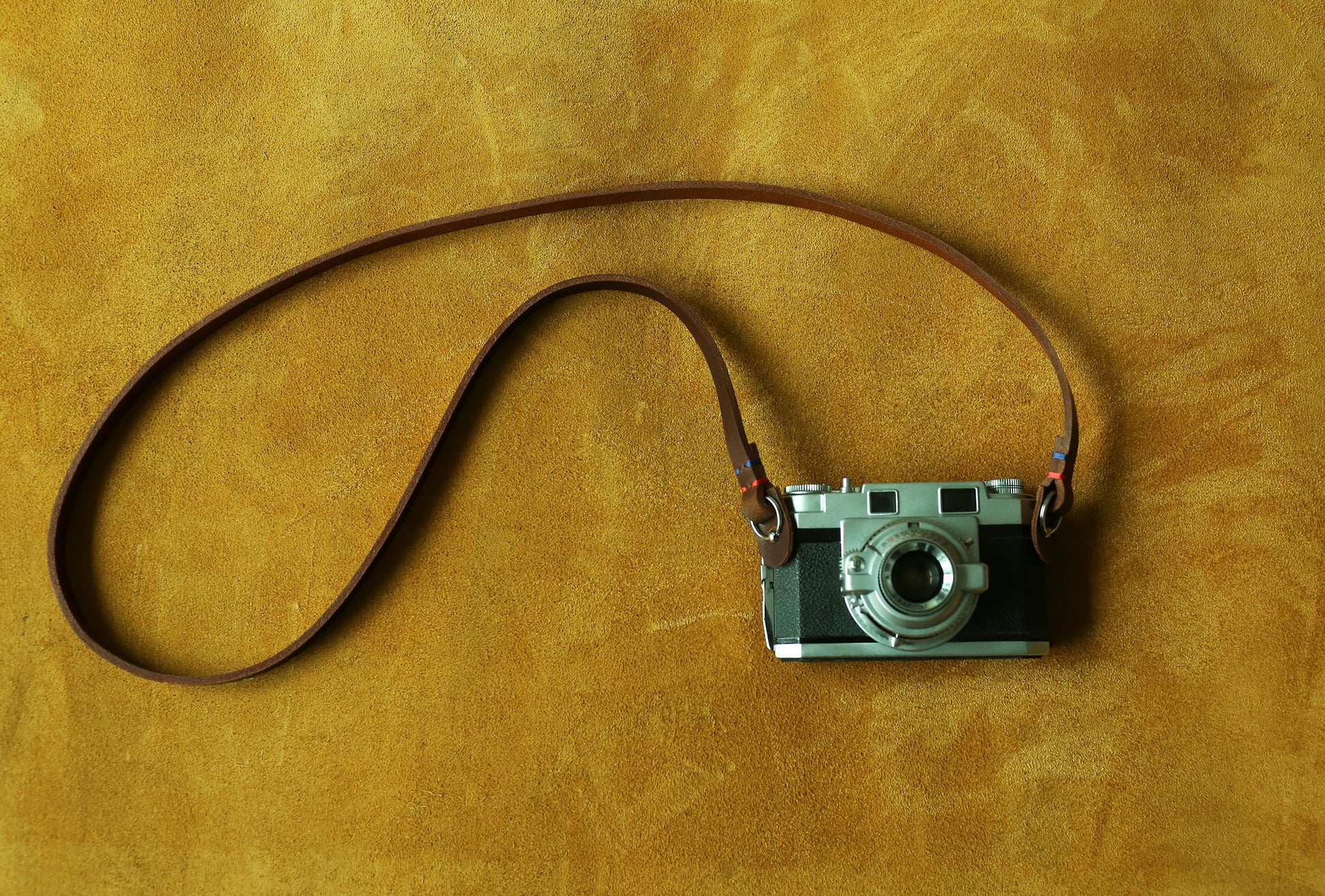 Vintage style leather camera accessory for film and digital