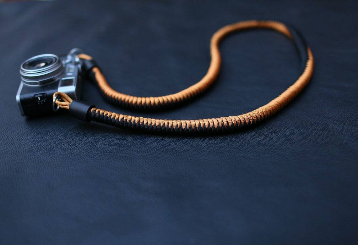 black and gold rope strap