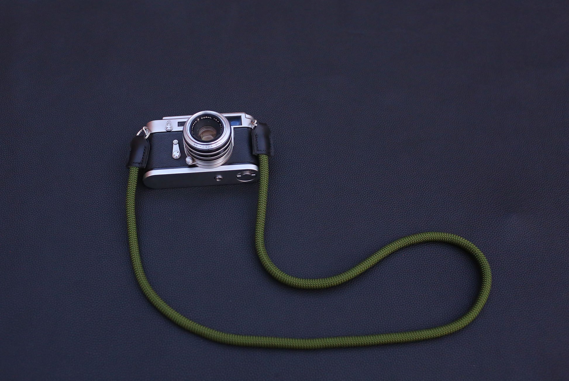 rope strap set with leather lug protectors included