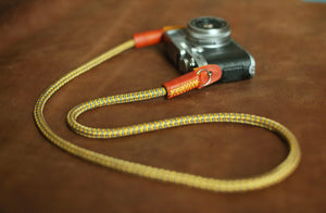 8mm yellow climbing rope camera neck strap | Windmup.com - windmup