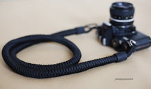 COOL handmade weave camera shoulder strap soft black &windmup.com - windmup