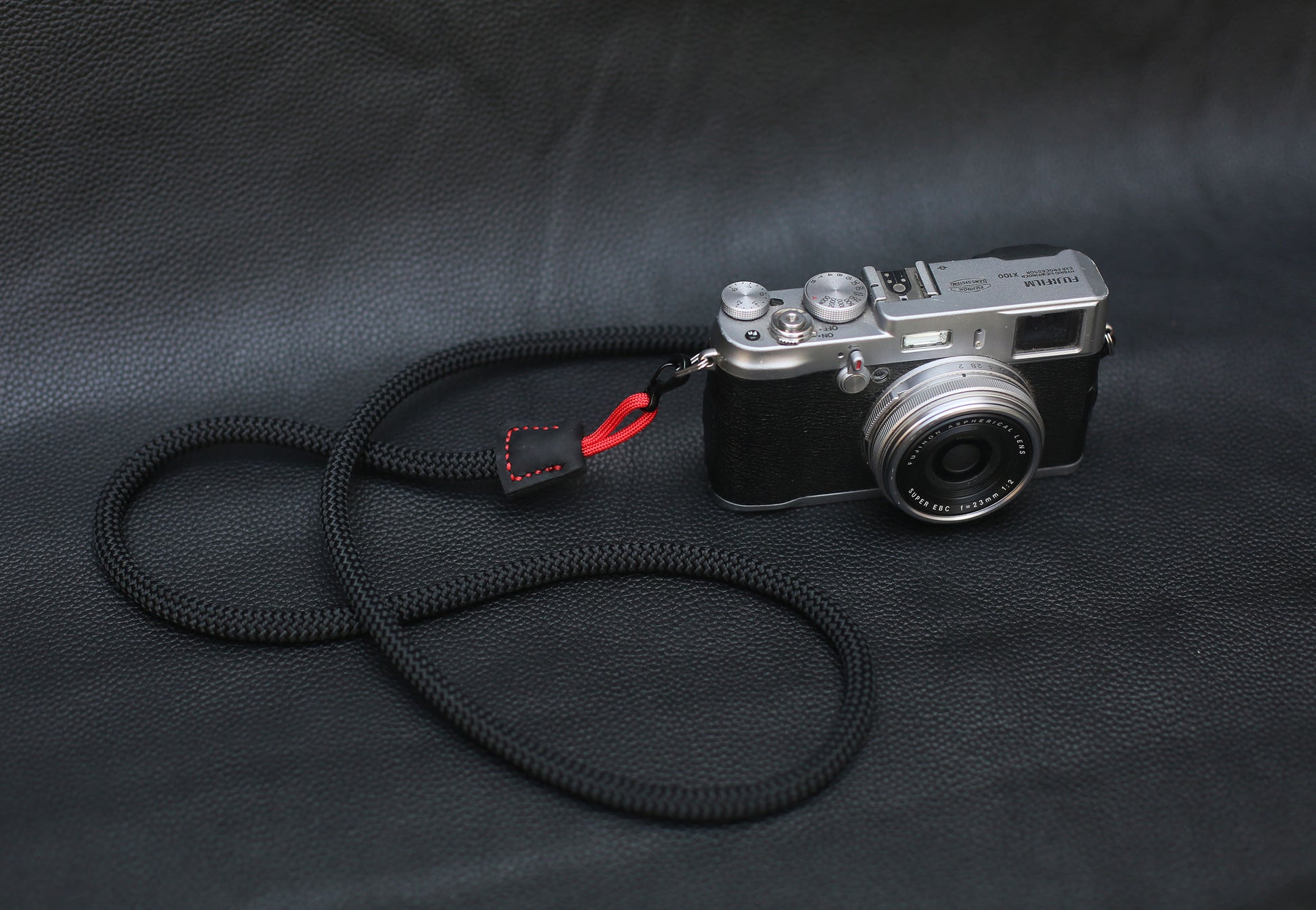 Black 8mm Quick-release rope camera strap - windmup