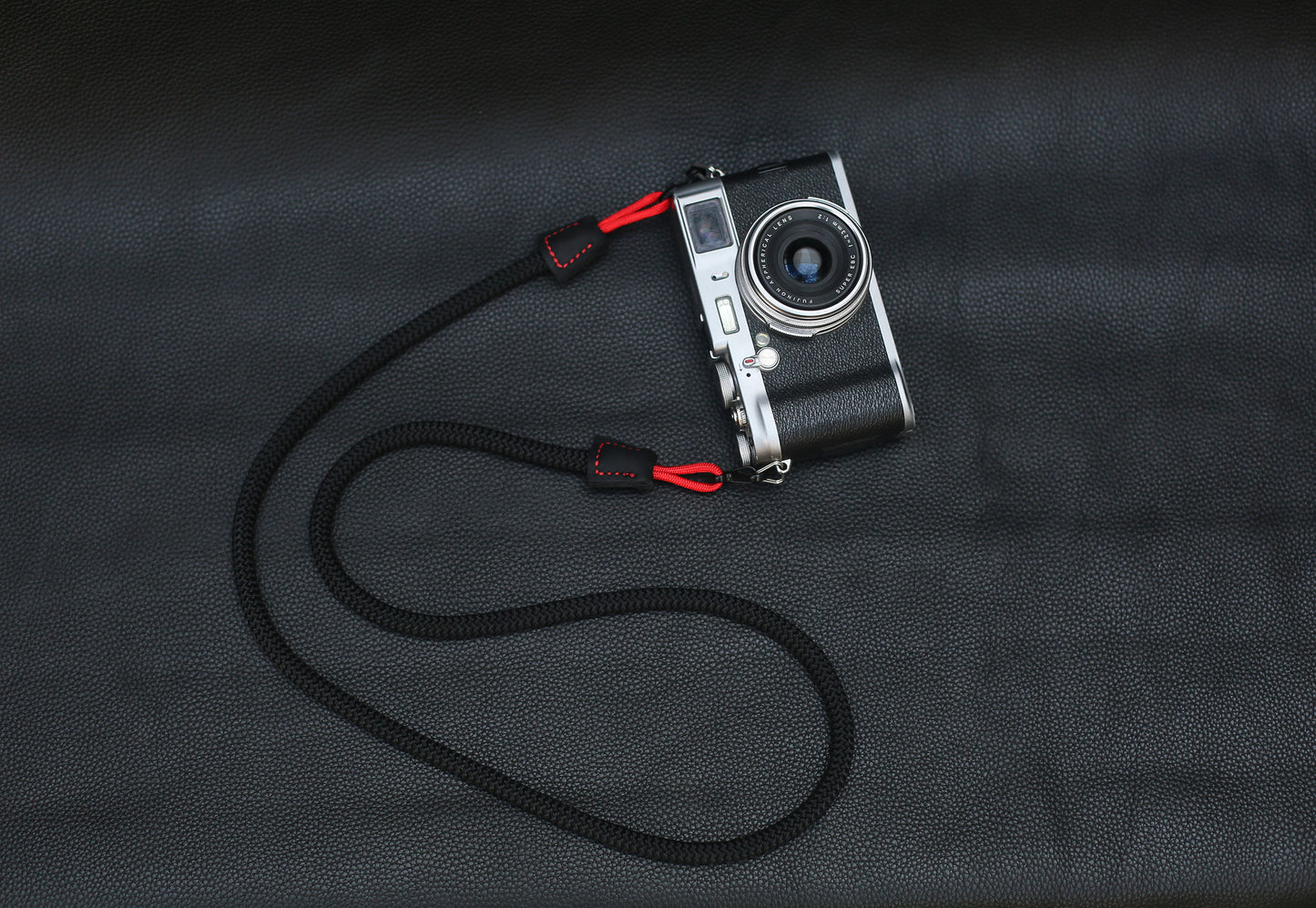 Black 8mm Quick-release rope camera strap - windmup