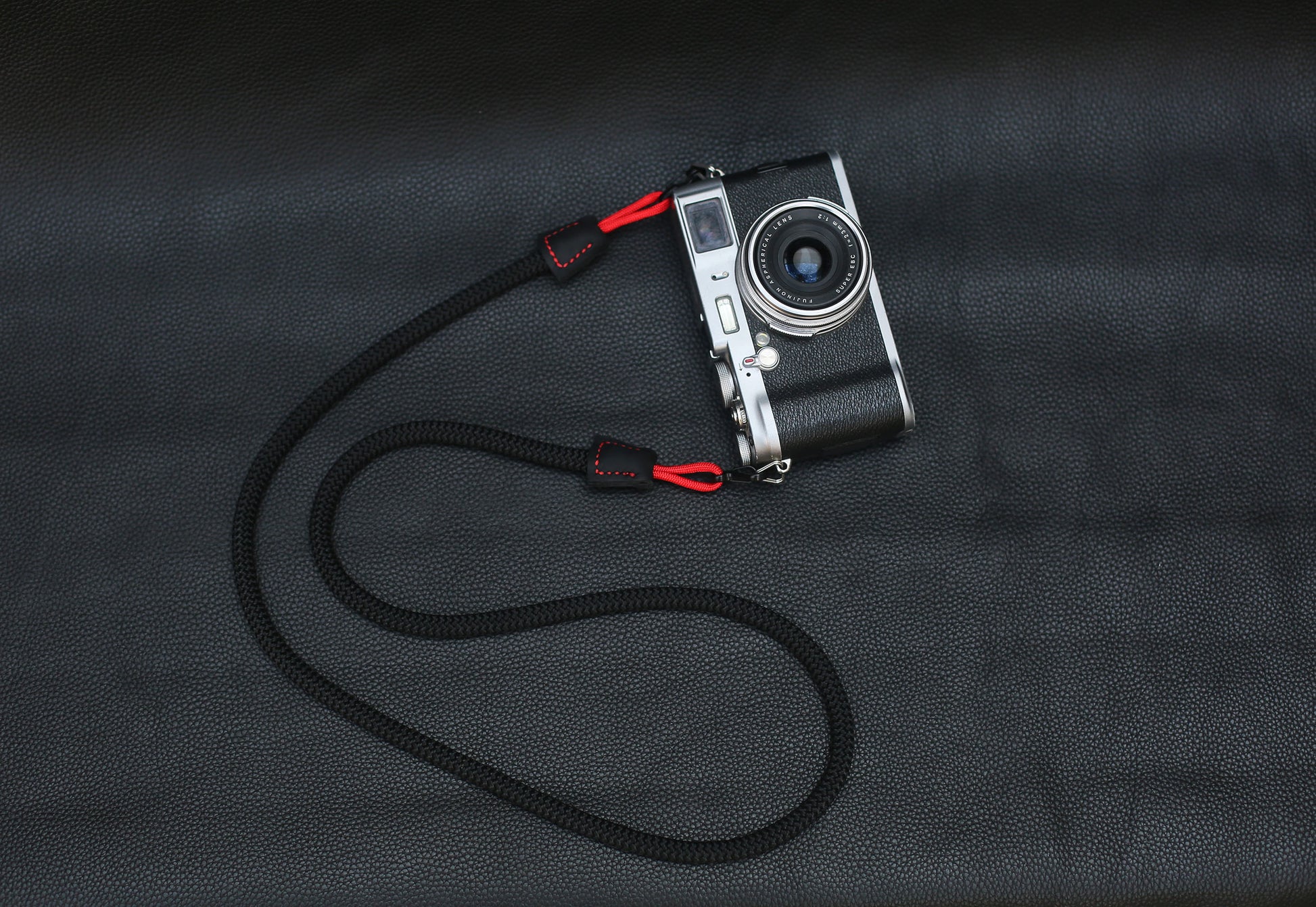 Black 8mm Quick-release rope camera strap - windmup