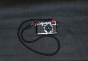 Black 8mm Quick-release rope camera strap - windmup