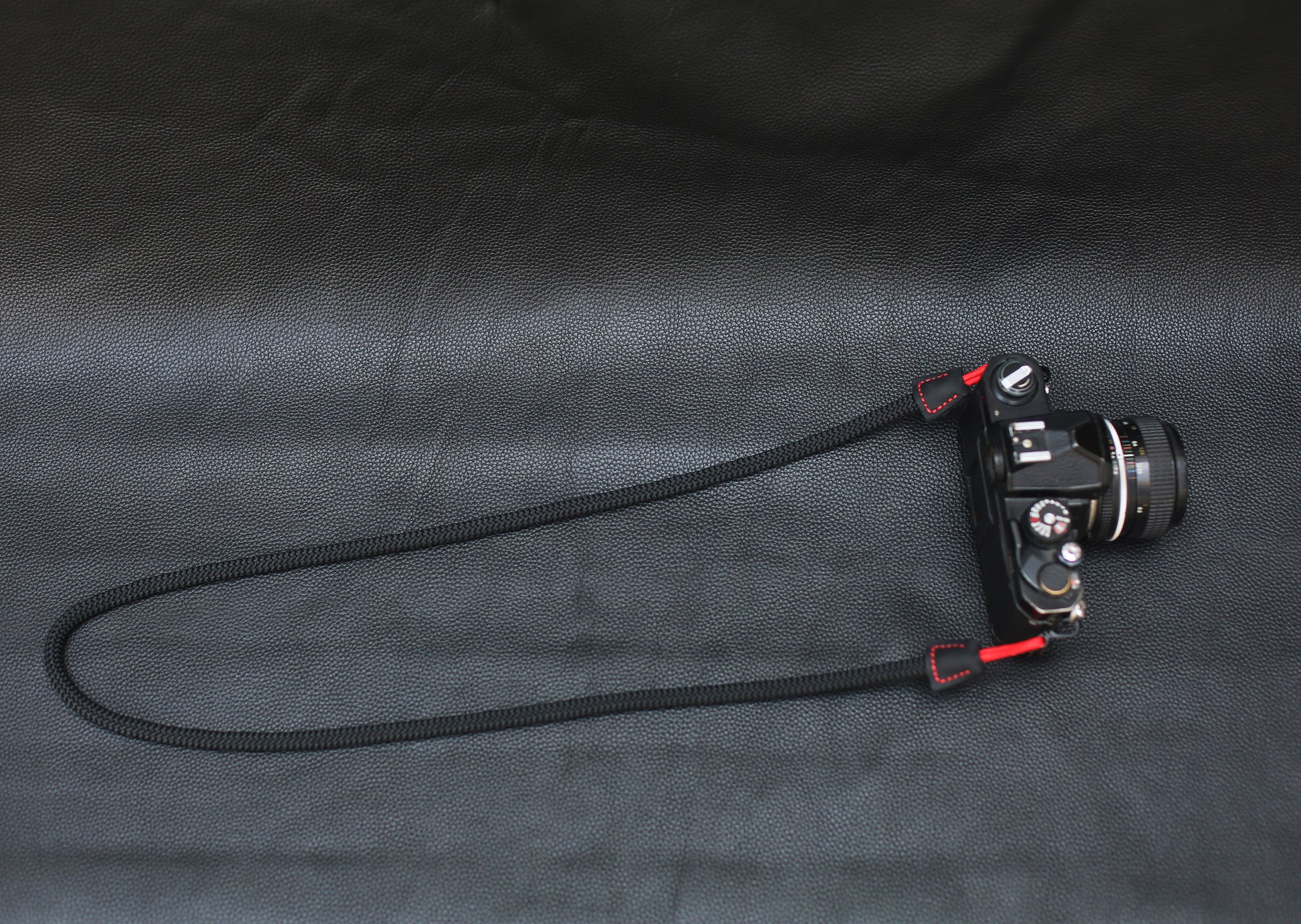 Black 8mm Quick-release rope camera strap - windmup