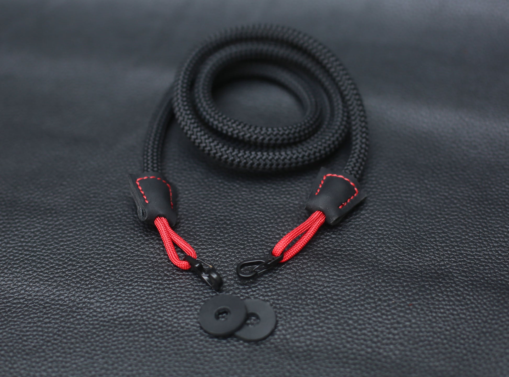 Black 8mm Quick-release rope camera strap - windmup