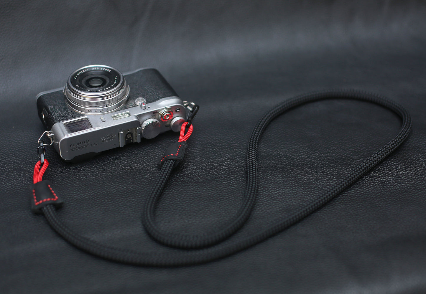 Black 8mm Quick-release rope camera strap - windmup
