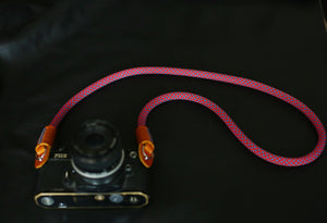 Handmade Camera Strap Elf Red Climbing Rope E &Windmup.com - windmup
