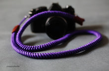 COOL handmade weave camera strap purple soft &windmup.com - windmup