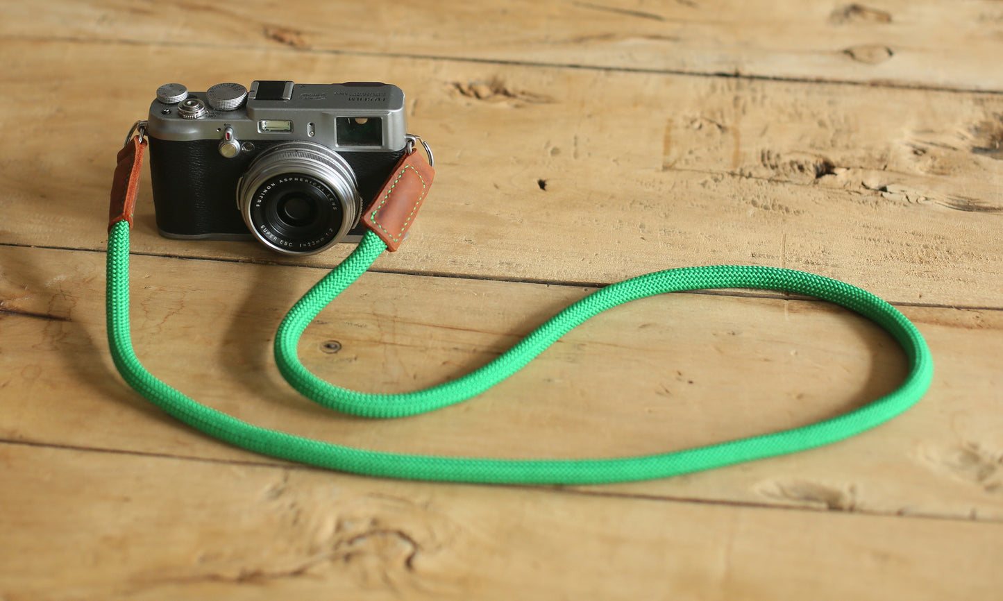 Camera Strap Handmade Grass green Climbing Rope B&Windmup.com - windmup