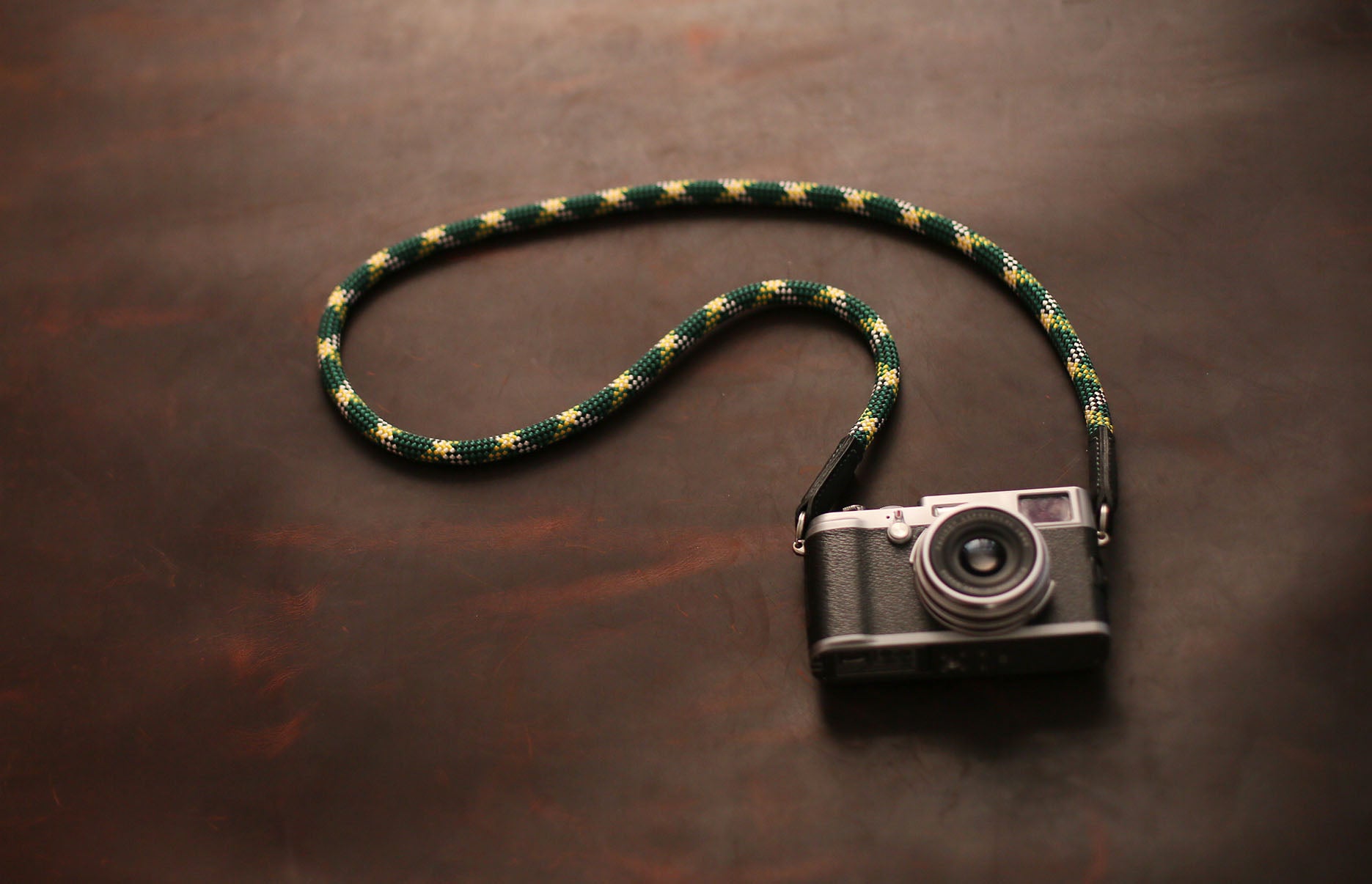 Adventure-style handmade camera strap