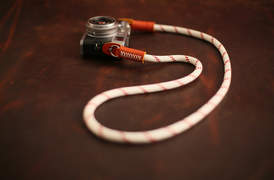 rope and leather camera strap for film cameras
