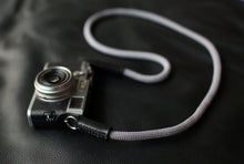 handmade gray camera strap