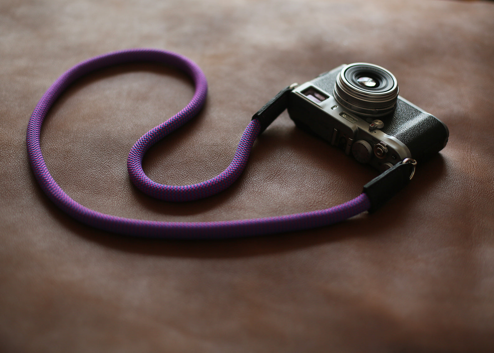 Purple Climbing rope camera neck shoulder strap handmade | Windmup.com - windmup