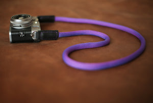 Purple Climbing rope camera neck shoulder strap handmade | Windmup.com - windmup
