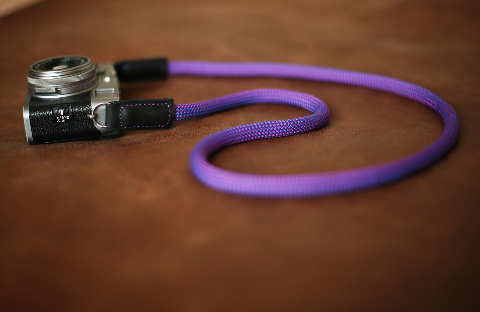 Purple Climbing rope camera neck shoulder strap handmade | Windmup.com - windmup