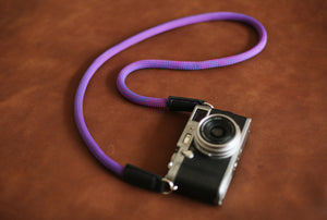 Purple Climbing rope camera neck shoulder strap handmade | Windmup.com - windmup