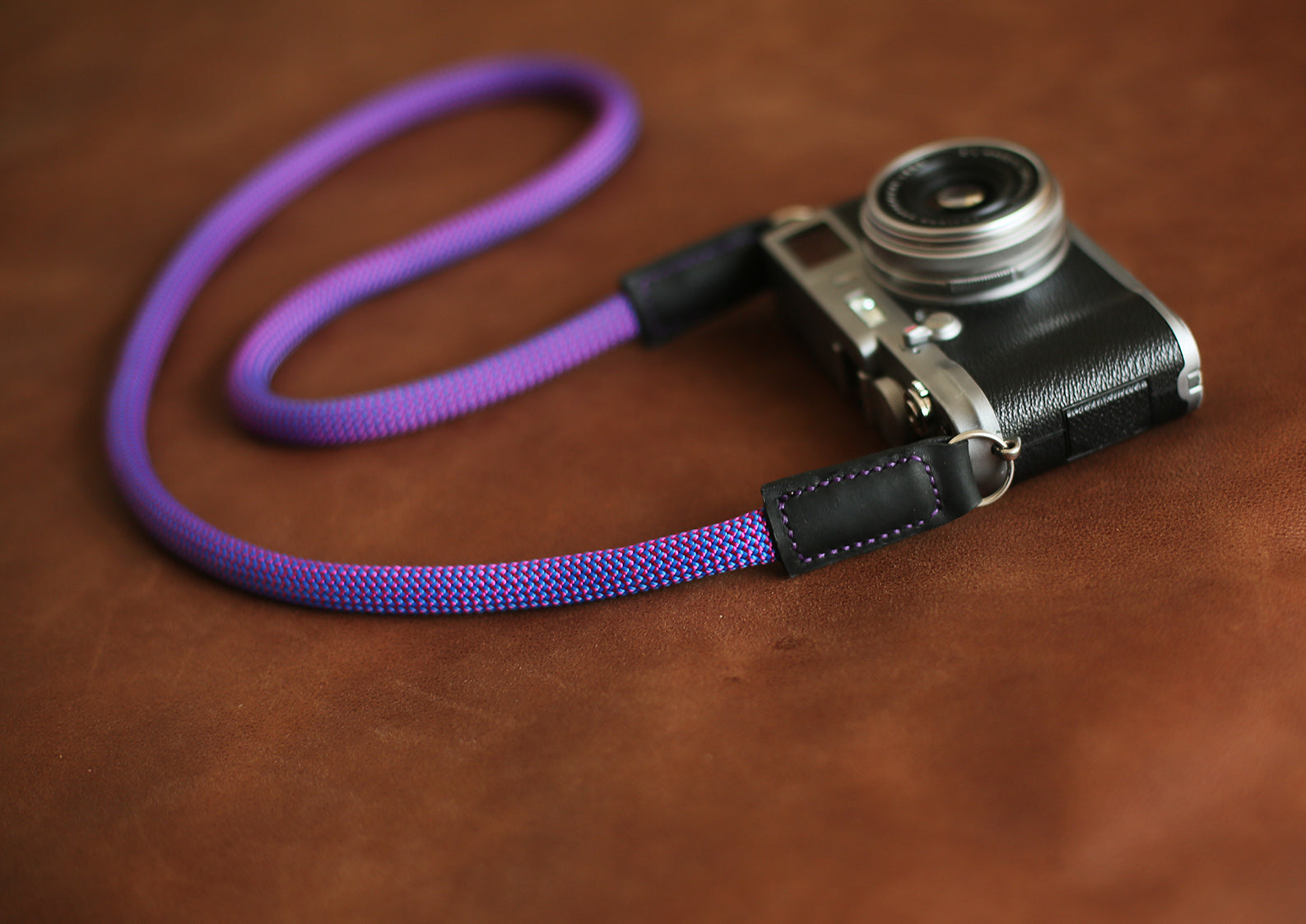 Purple Climbing rope camera neck shoulder strap handmade | Windmup.com - windmup