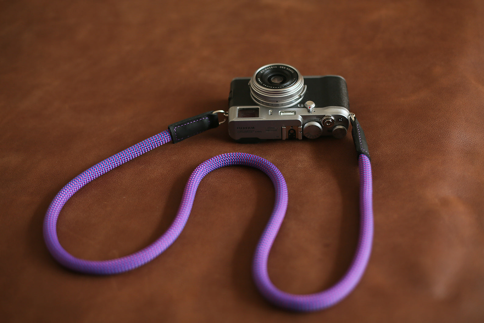 Purple Climbing rope camera neck shoulder strap handmade | Windmup.com - windmup