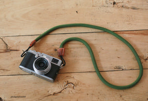 Camera Strap Handmade ArmyGreen Climbing Rope E | Windmup.com - windmup