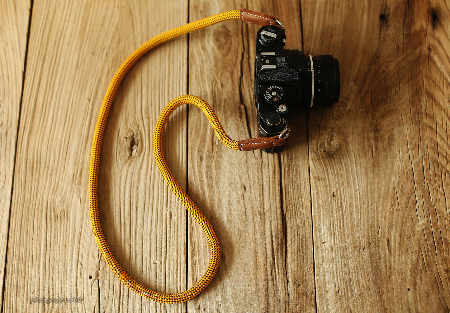 Handmade Camera Strap Dazzling Gold Climbing Rope &Windmup.com - windmup