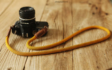 Handmade Camera Strap Dazzling Gold Climbing Rope &Windmup.com - windmup