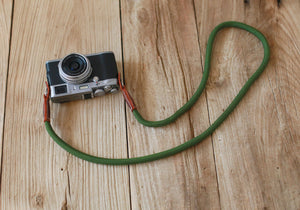 Camera Strap Handmade  Retro Army green Climbing Rope &Windmup.com - windmup