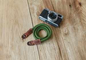Camera Strap Handmade  Retro Army green Climbing Rope &Windmup.com - windmup