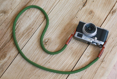 Camera Strap Handmade  Retro Army green Climbing Rope &Windmup.com - windmup