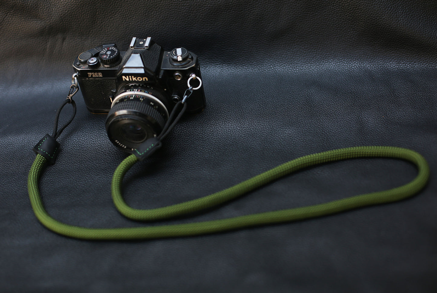 Army green Quick-release rope camera strap - windmup