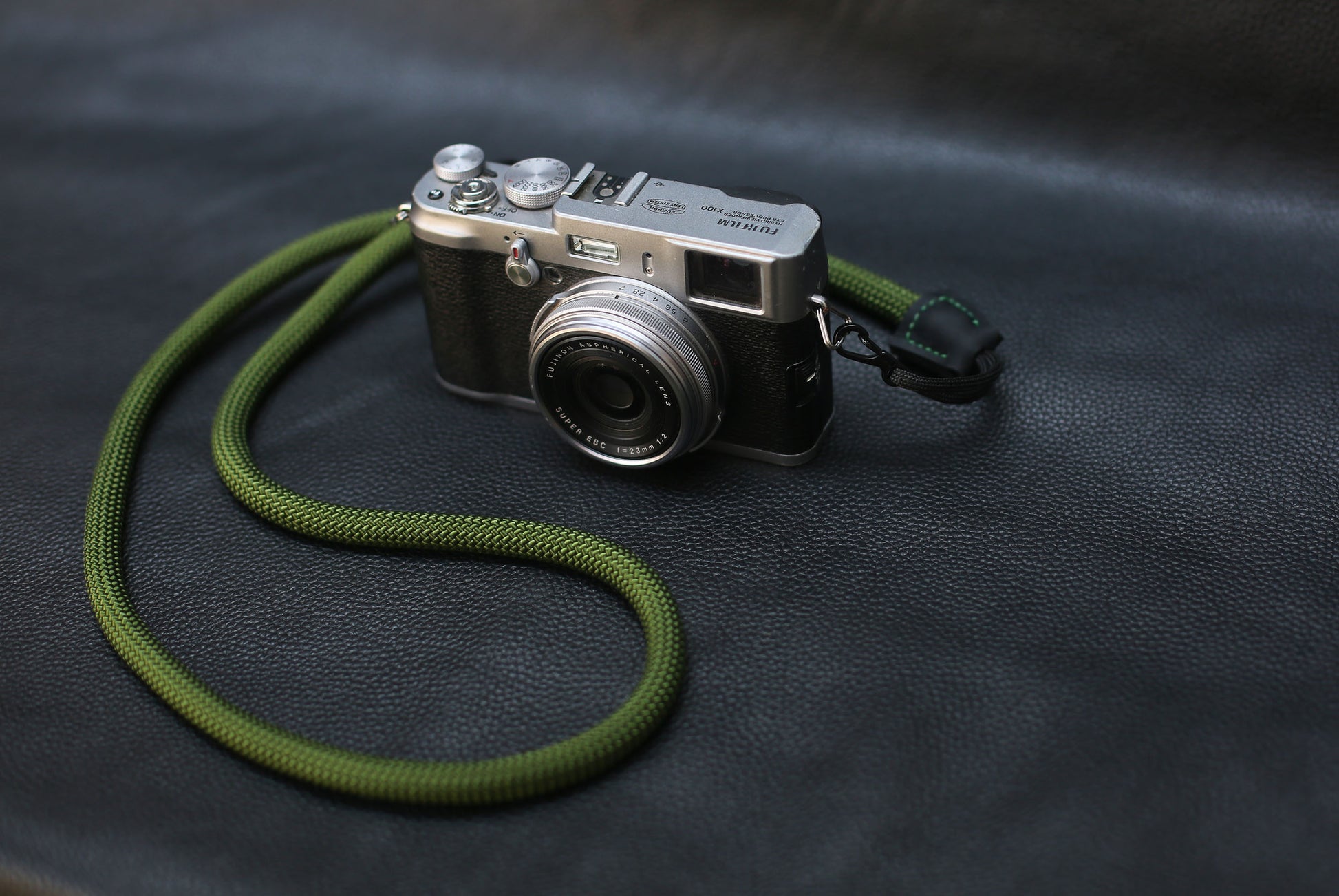 Army green Quick-release rope camera strap - windmup