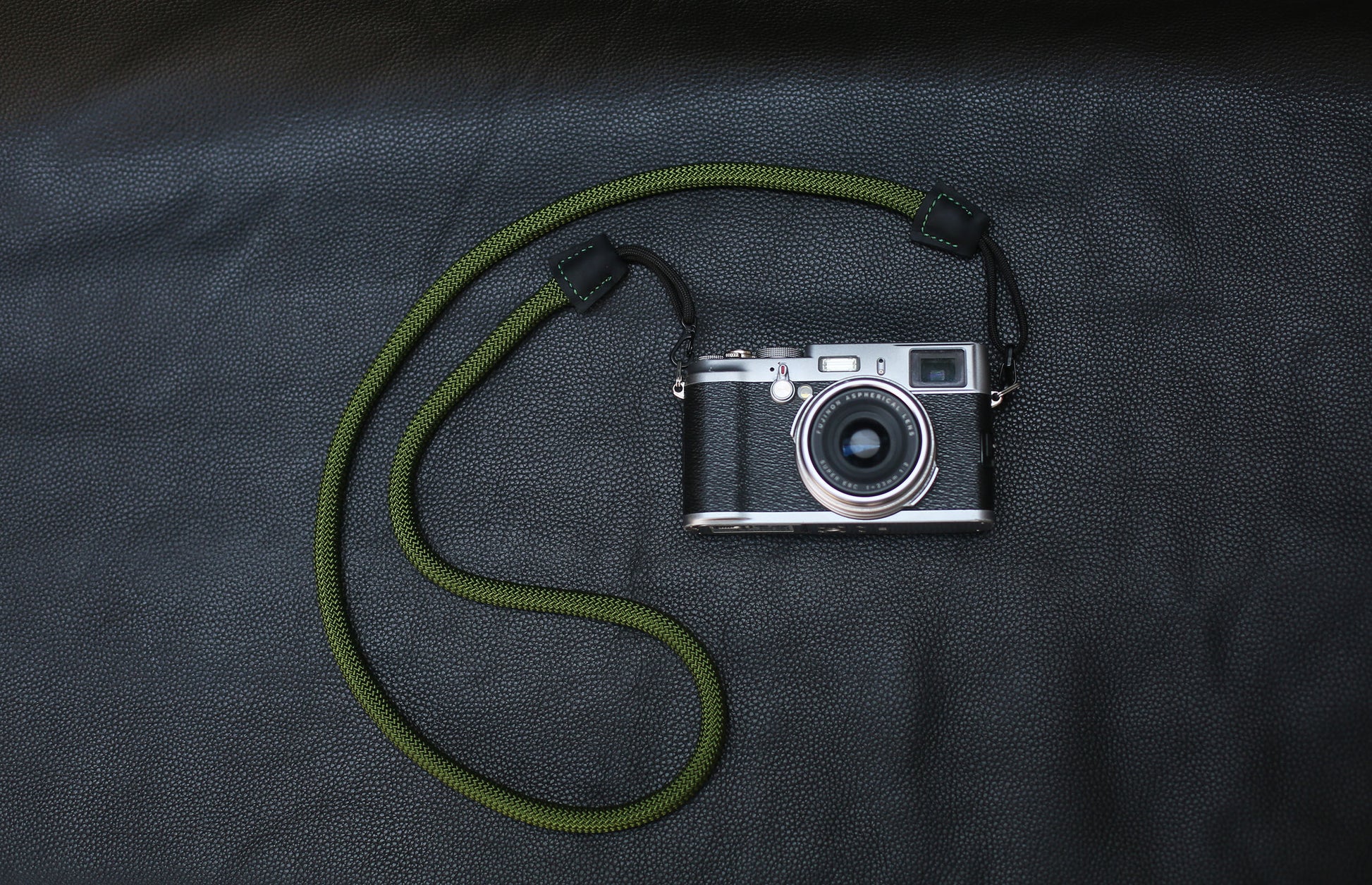 Army green Quick-release rope camera strap - windmup