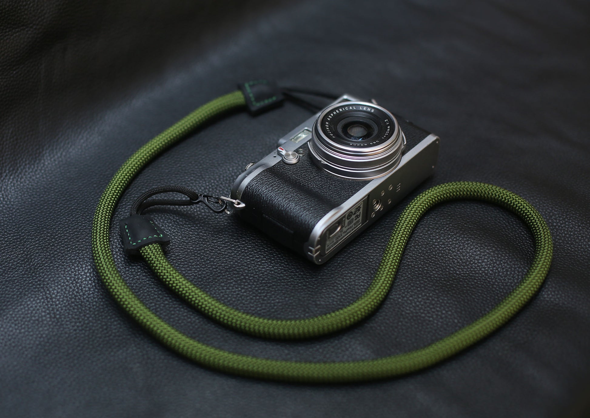 Army green Quick-release rope camera strap - windmup