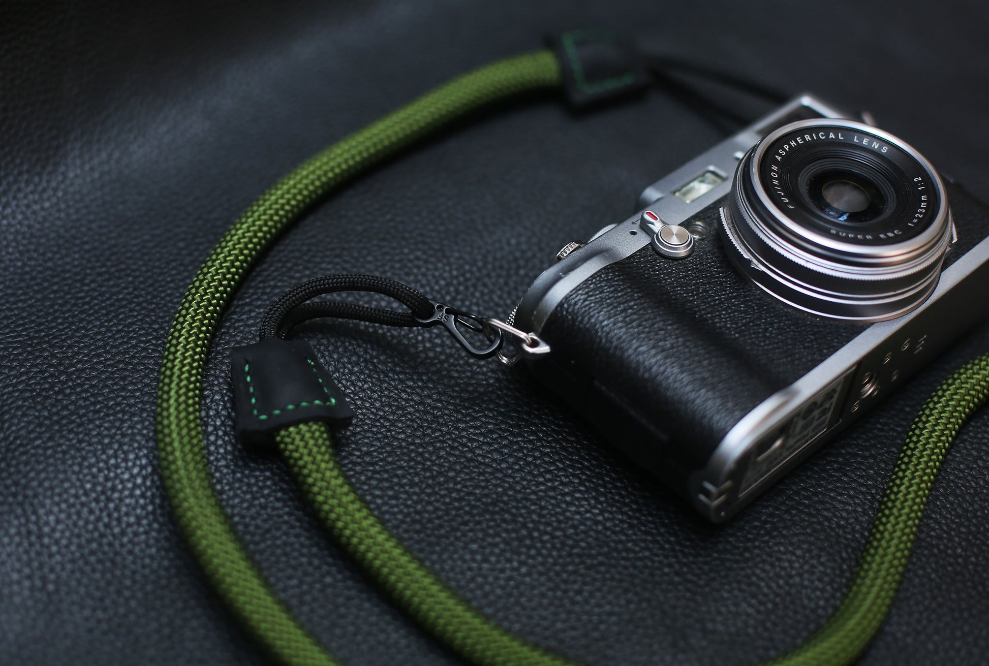 Army green Quick-release rope camera strap - windmup