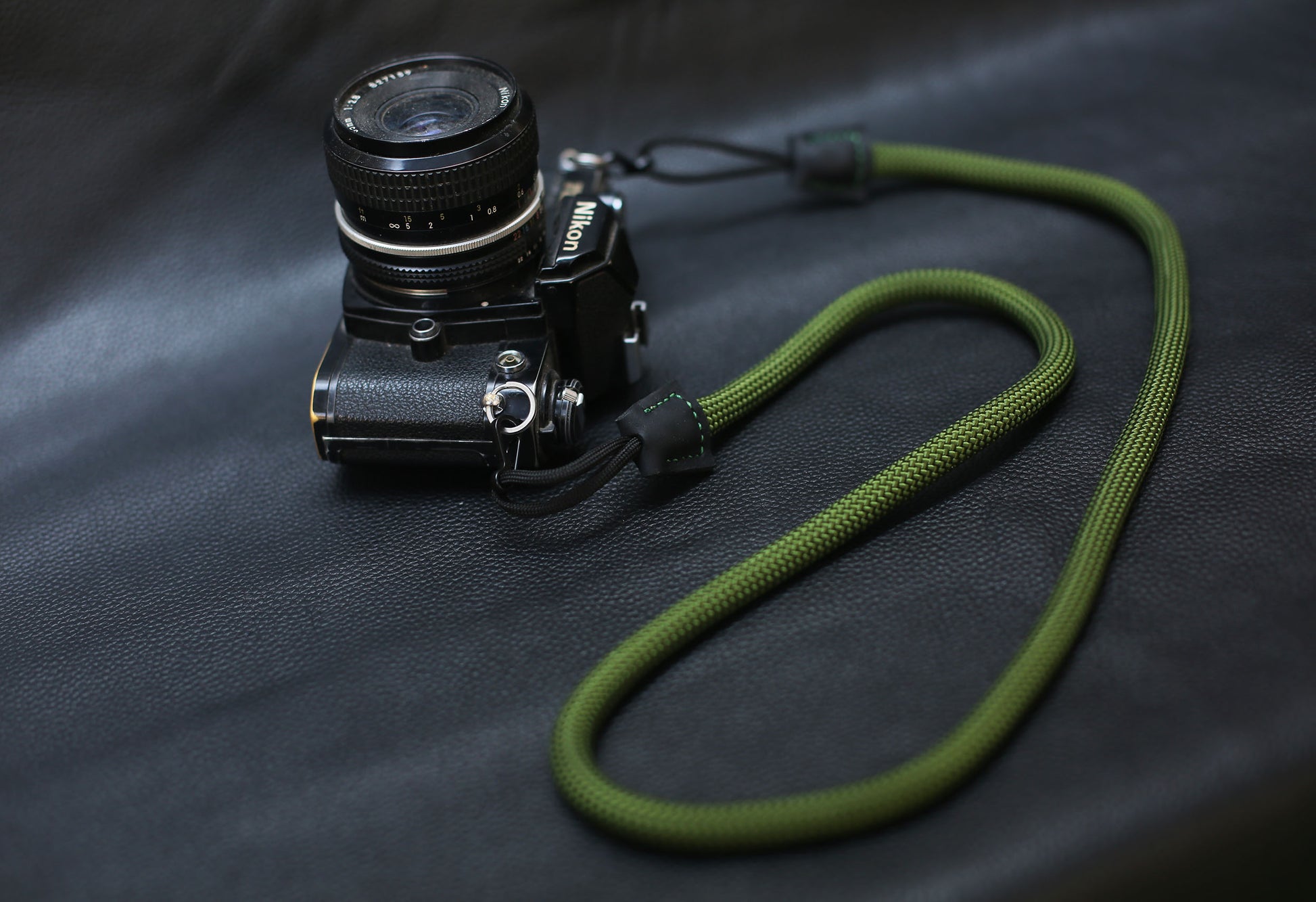 Army green Quick-release rope camera strap - windmup