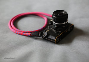 Best Camera Strap Handmade Red Climbing Rope A | Windmup.com - windmup