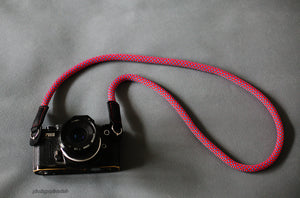 Best Camera Strap Handmade Red Climbing Rope A | Windmup.com - windmup