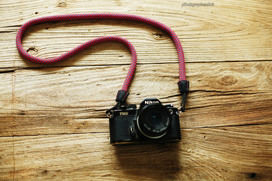 Camera Strap Handmade vitality Red Climbing Rope &Windmup.com - windmup