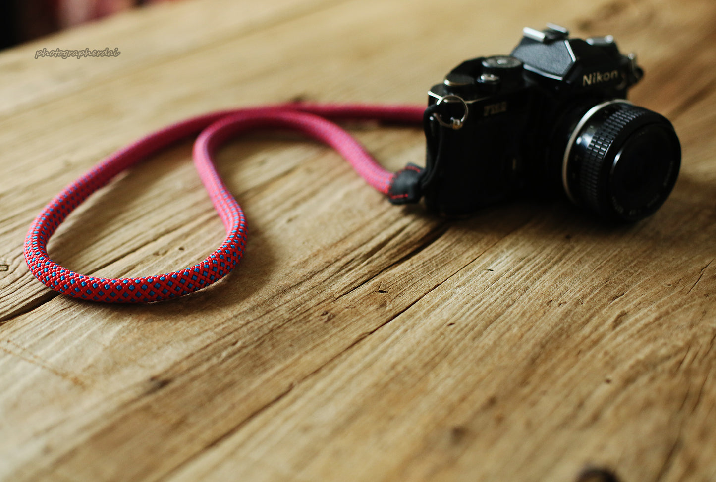 Camera Strap Handmade vitality Red Climbing Rope &Windmup.com - windmup