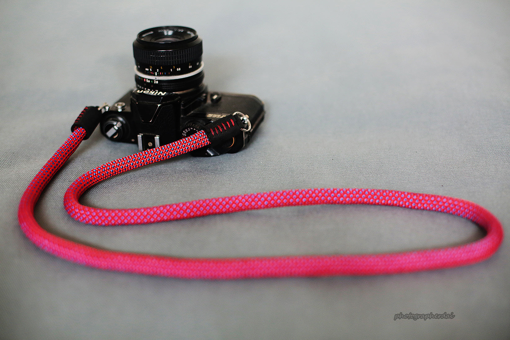Handmade Camera Strap Red Climbing Rope &Windmup.com - windmup
