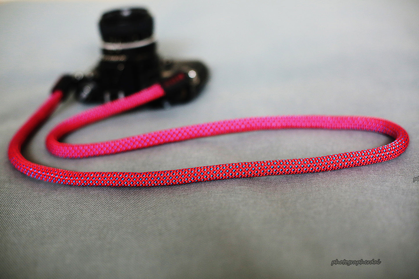 Handmade Camera Strap Red Climbing Rope &Windmup.com - windmup