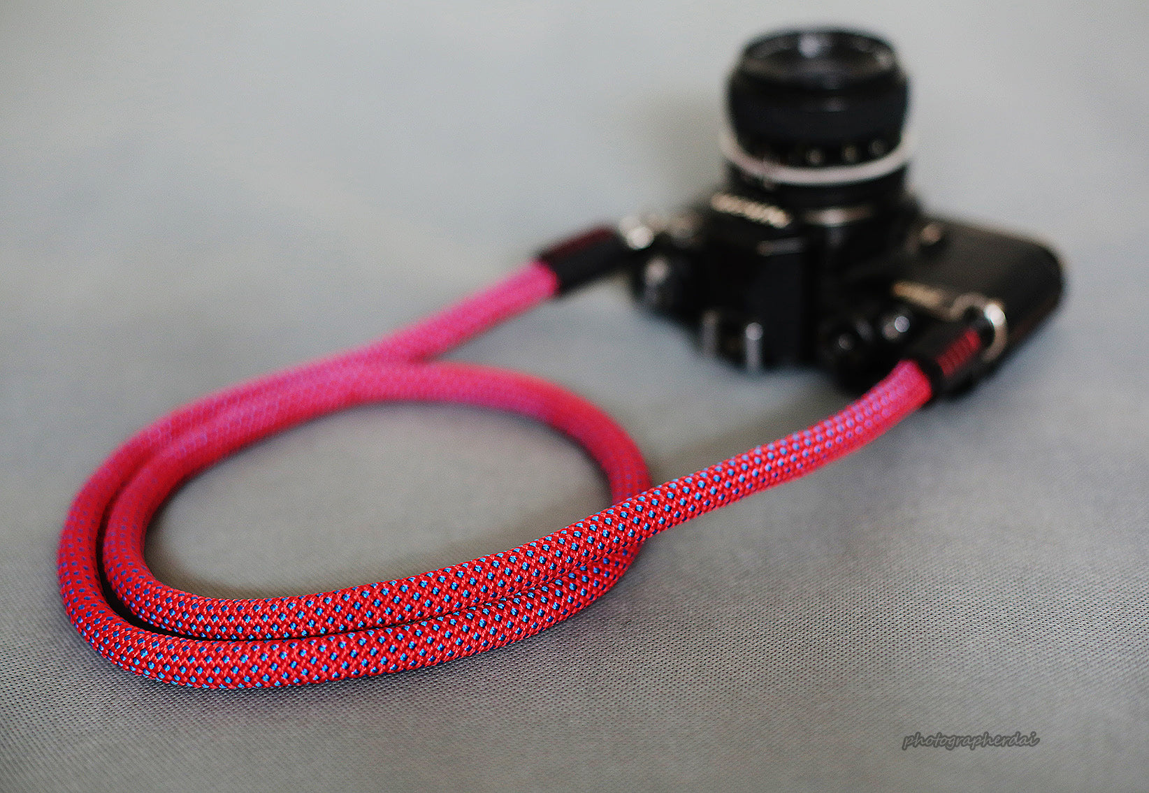 Handmade Camera Strap Red Climbing Rope &Windmup.com - windmup