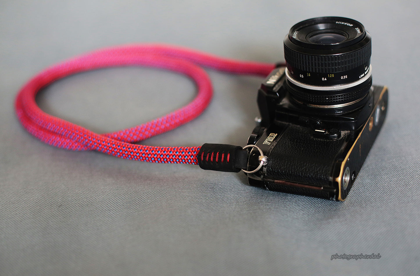 Handmade Camera Strap Red Climbing Rope &Windmup.com - windmup