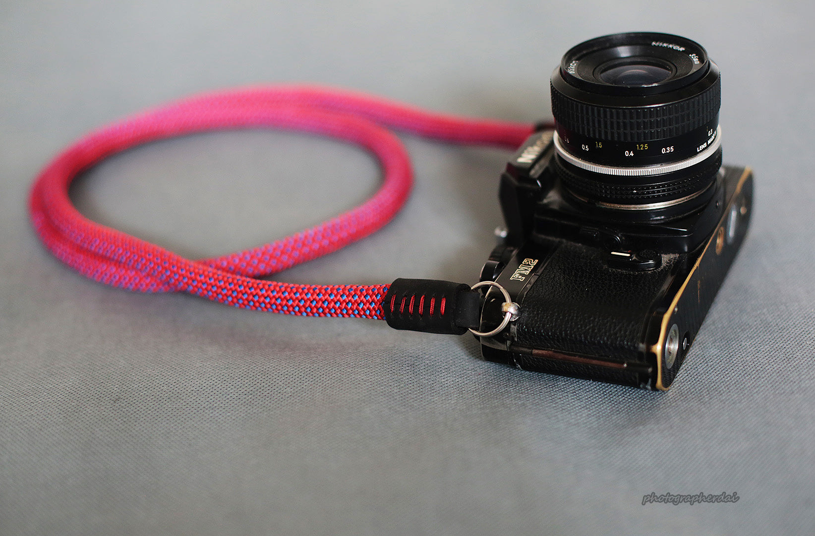 Handmade Camera Strap Red Climbing Rope &Windmup.com - windmup
